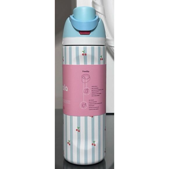 OWALA SPECIAL EDITION FreeSip 24oz Water Bottle, PILLOW FIGHT CHERRIES - Picture 4 of 6